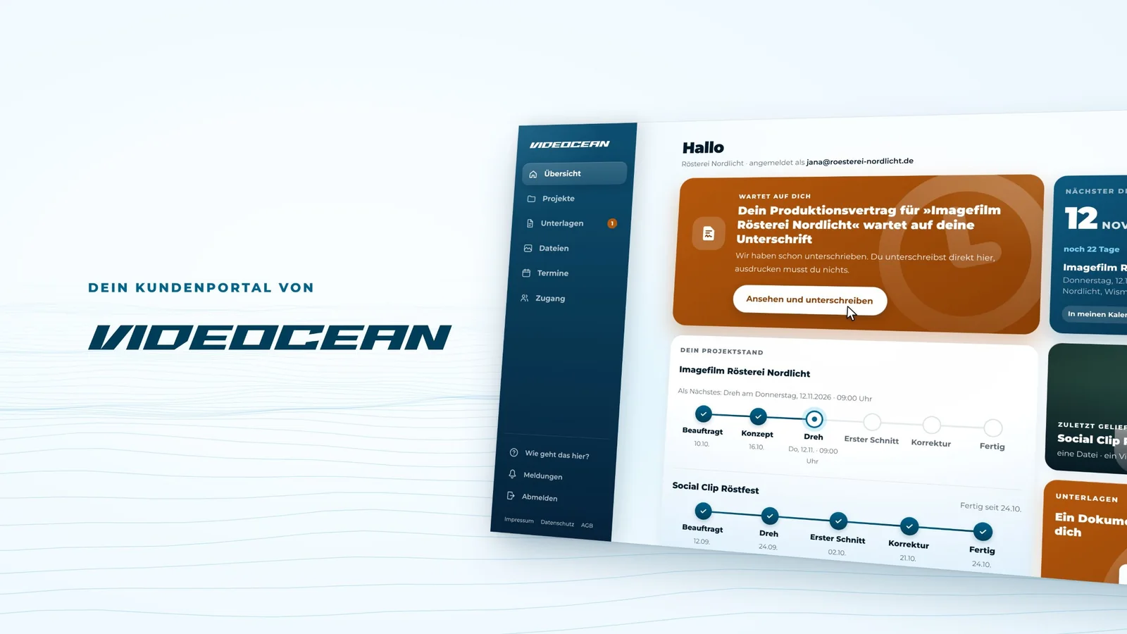 Erklärvideo zum Videocean Kundenportal
